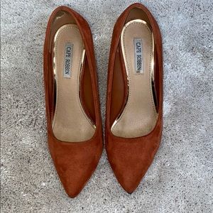 Cape Robbin Suede Chunky Heels
